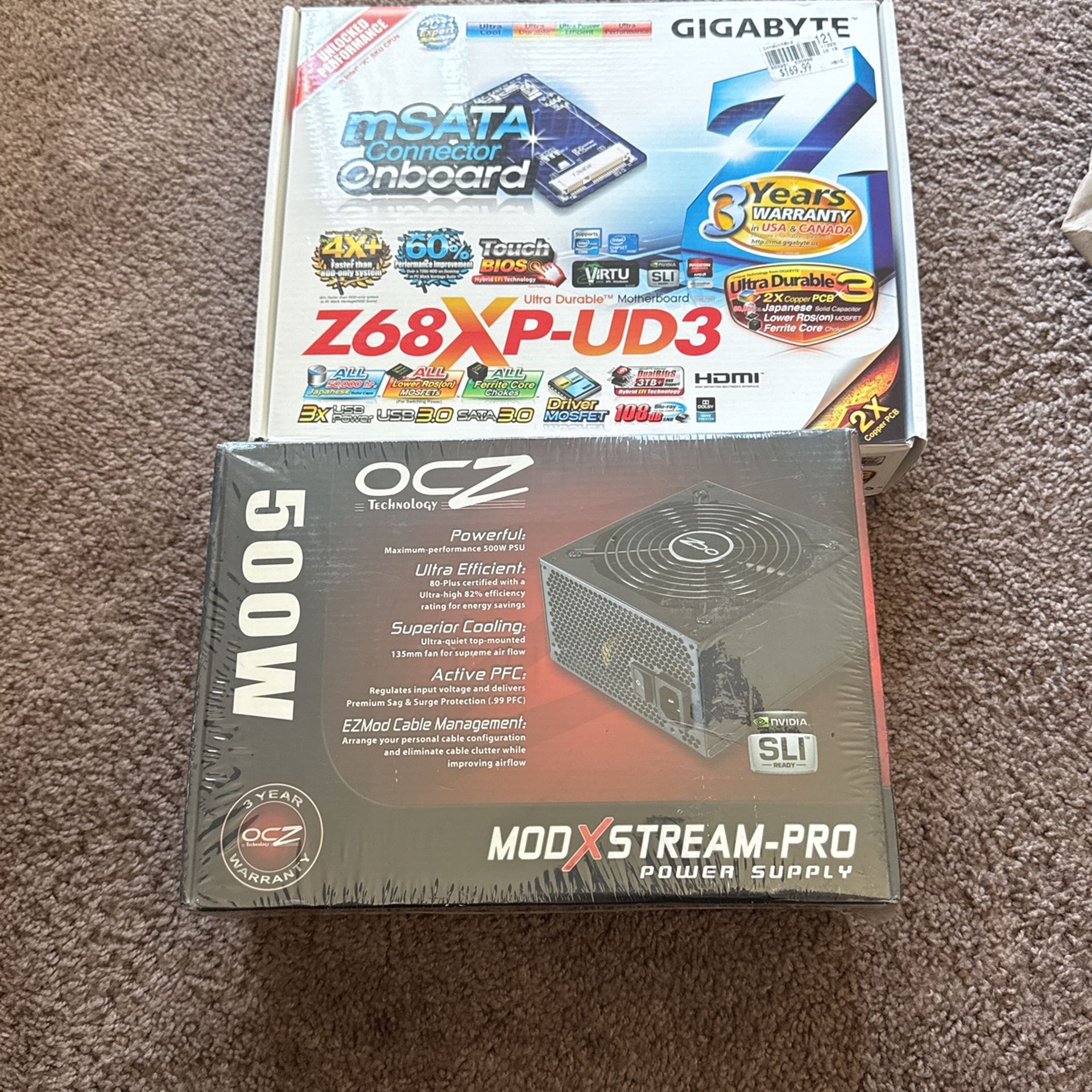 Motherboard & Power Supply Combo (Sealed)