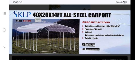 Metal carport