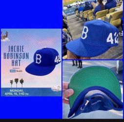 JACKIE ROBINSON HAT CAP LOS ANGEELES DODGERS SGA 4/15/24 NEW