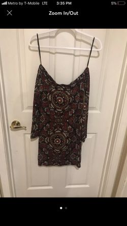 Off the shoulder boho dress