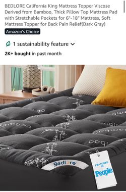 BEDLORE new California king mattress topper