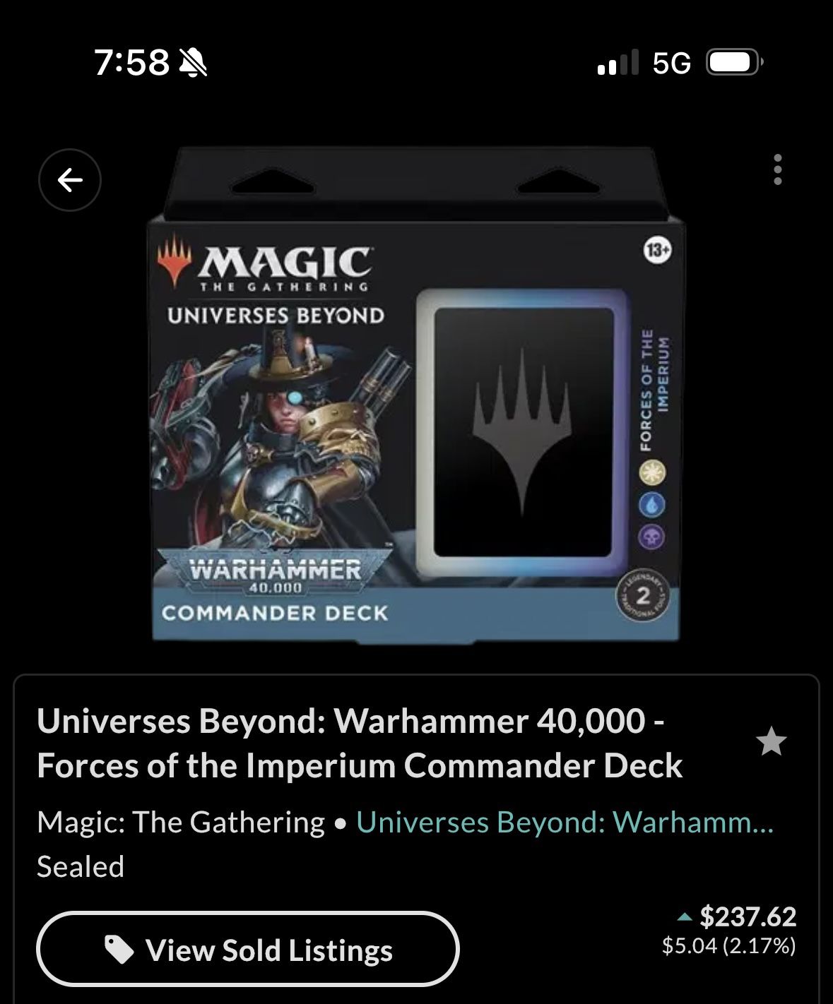 Forces Of The Imperium Commander Deck