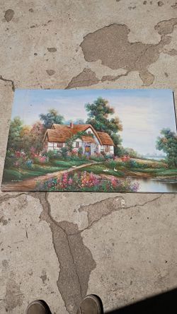 Marten Cottage Garden Landscape Painting