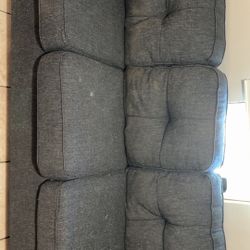  Couches, Gray, Two Seater And 3 Seater 