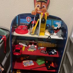 Paw Patrol Toddler / Kid Bed  And Shelf.