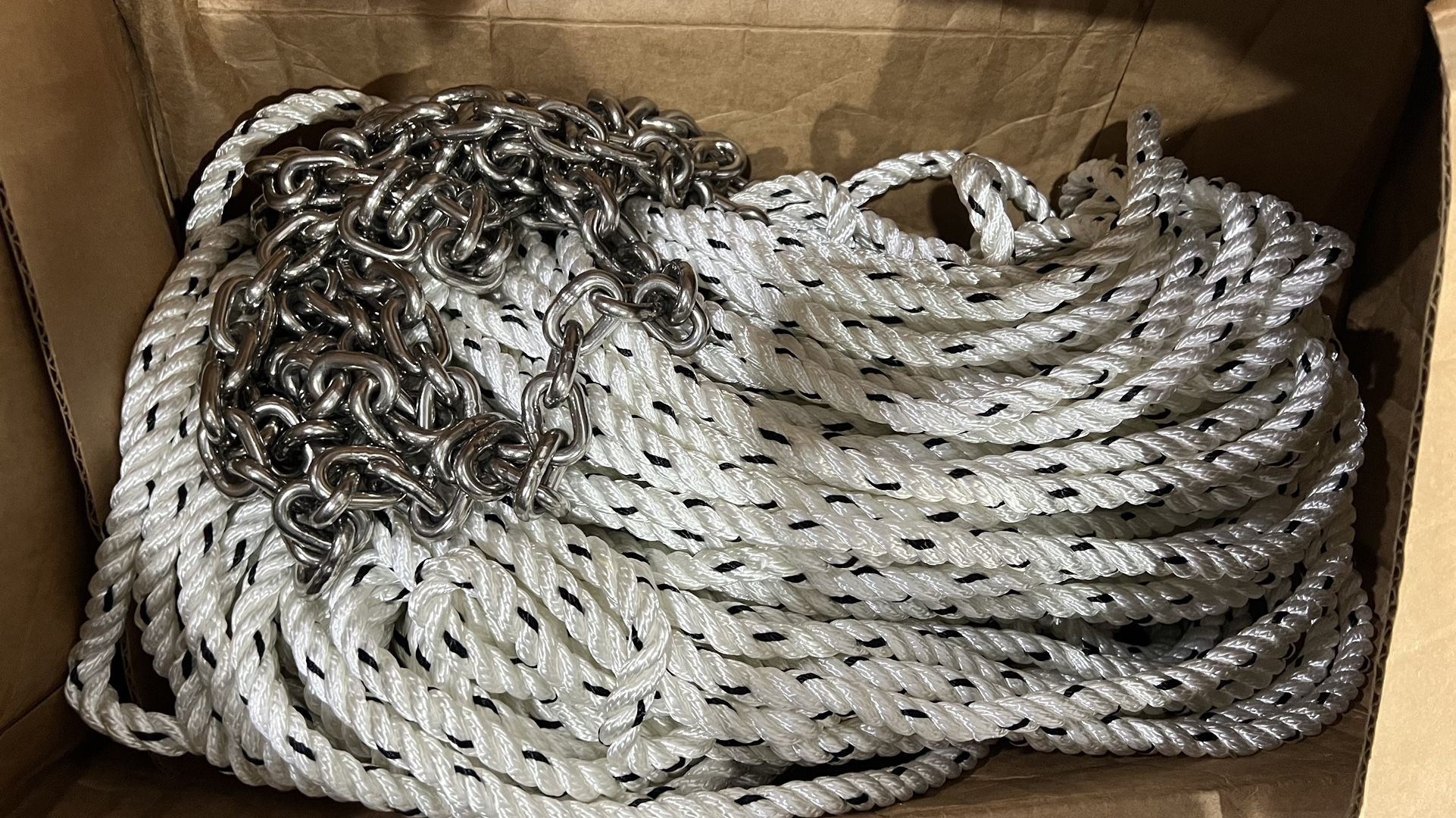 Windlass Anchor Rode 3Strand Rope 1/2" x 250' High Test G4