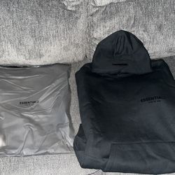 Black Essentials Hoodie