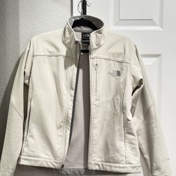 Women’s The North Face Softshell Jacket – Beige/Cream – Size S