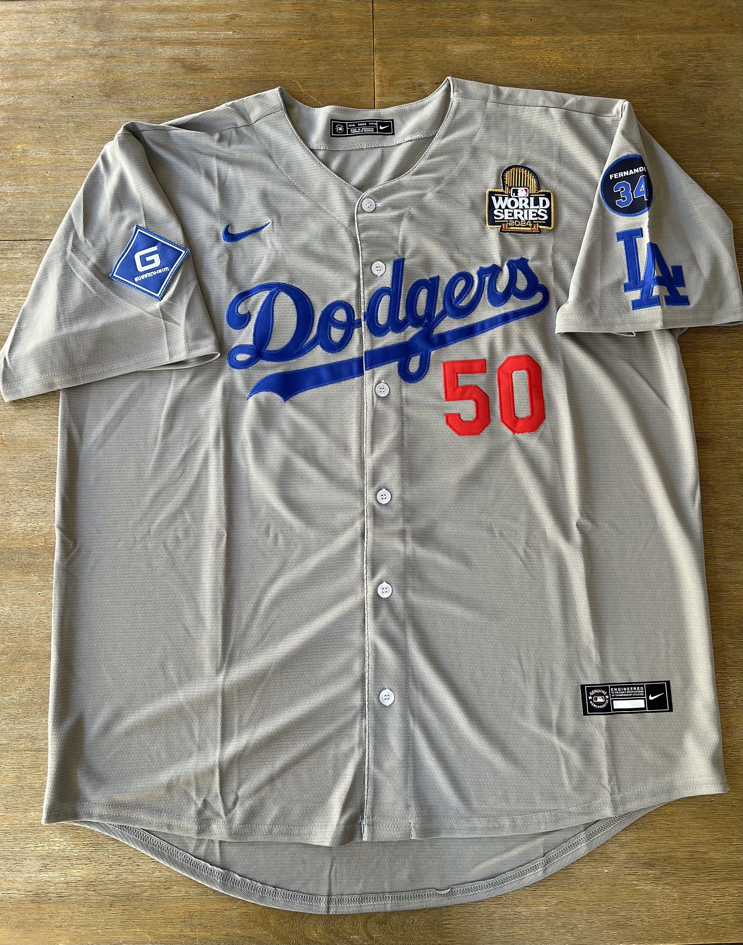 MENS MOOKIE BETTS LOS ANGELES DODGERS JERSEY 4XL XXXXL 4X WORLD SERIES