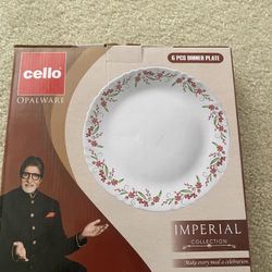 Cello Opalware 6 Pcs Dinner Plate