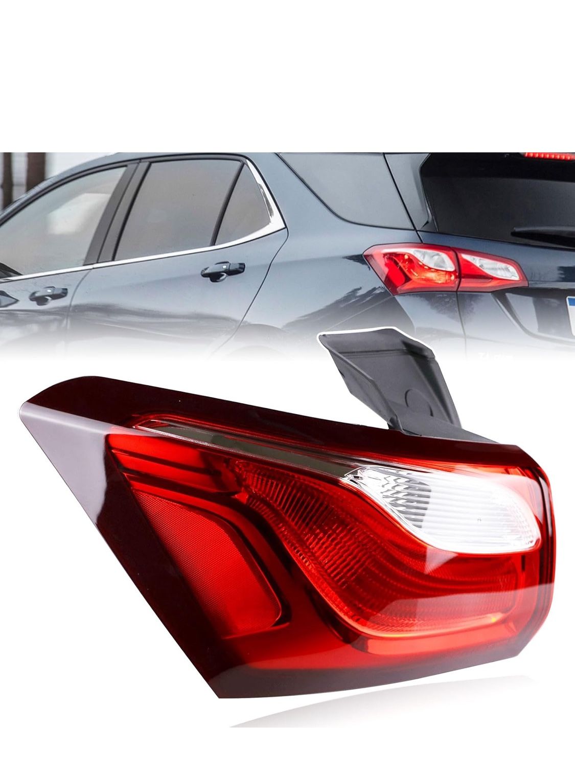 Halogen Tail Light Assembly Compatible with Chevy Equinox 2018 2019 2020 Left Driver Side Taillights Rear Outer Tail Lamp Halogen Tail Lights Replace 