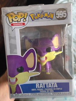 Funko Pop! Vinyl: Pokémon - Rattata #595 With Protector on.