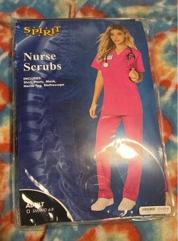 Spirit Nurse Scrubs Halloween Costume Adult SM/MD