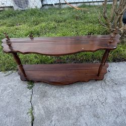 Vintage  Wall-mounted Wood Table 