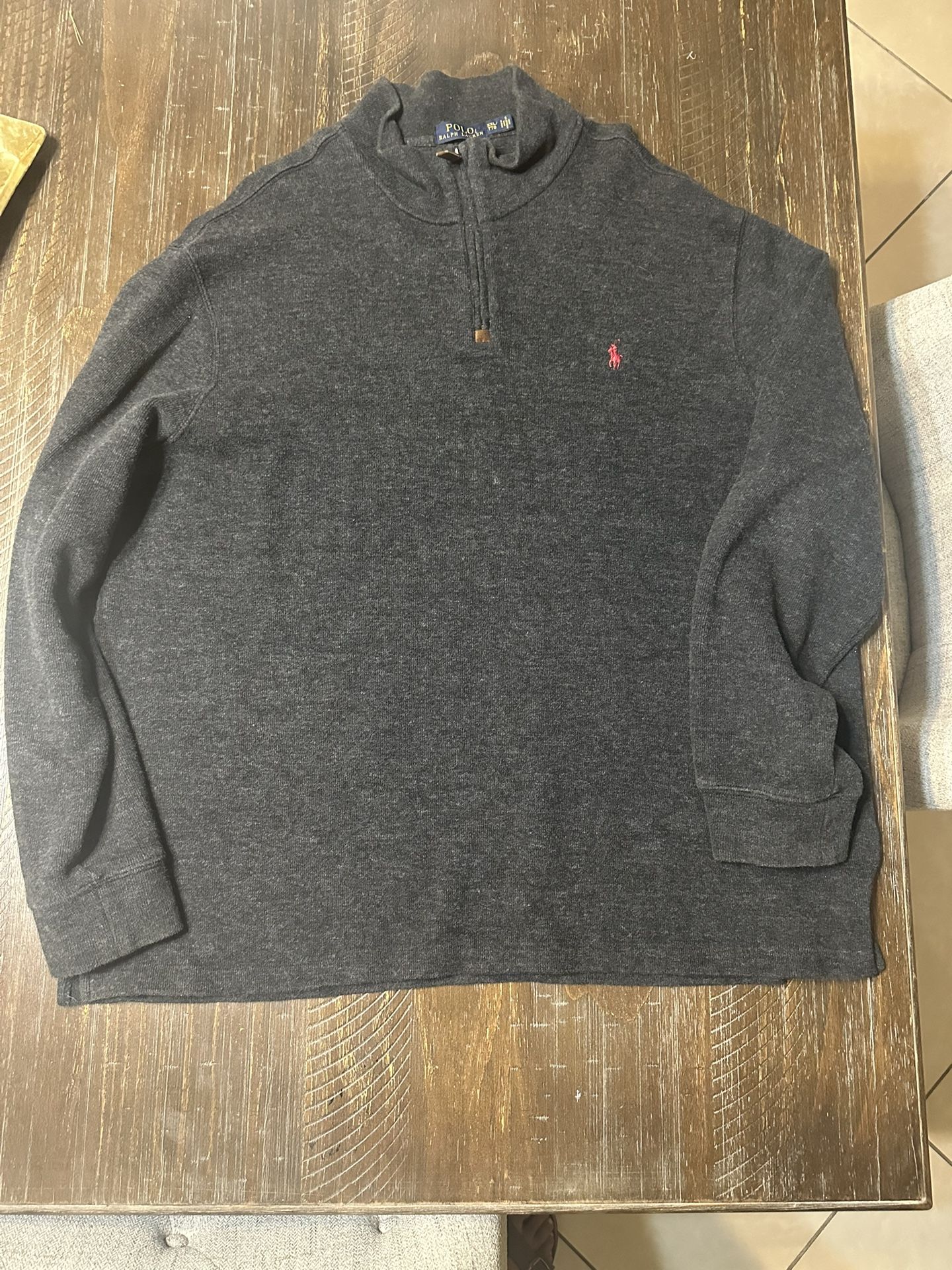POLO RALPH LAUREN SWEATER COLOR DARK GRAY SIZE XXL