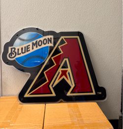 Blue Moon Arizona Diamondbacks Lighted  Bar Sign