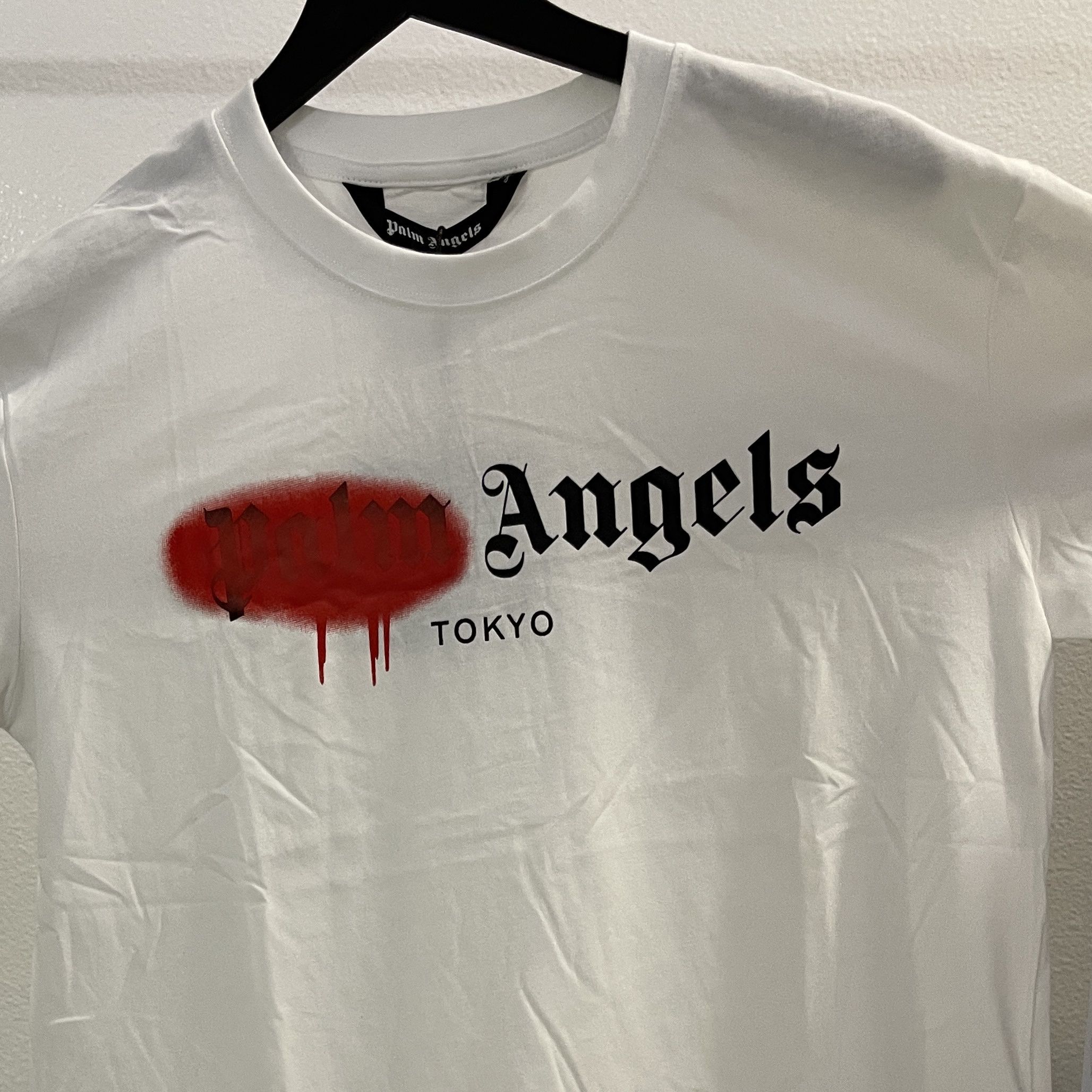 Palm Angels Tshirt Red Spray Paint Tokyo for Sale in Tampa, FL