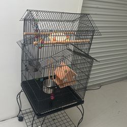 Big Sized Bird Cage With Toys