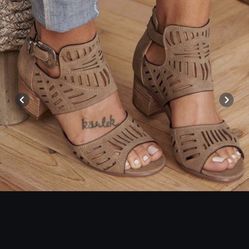 Chunky Heel Sandal