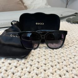 Gucci 54mm Gradient Oval Women’s Sunglasses - Black 