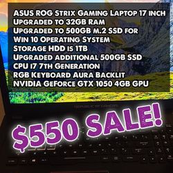 Upgraded Gaming Laptop 17 inch