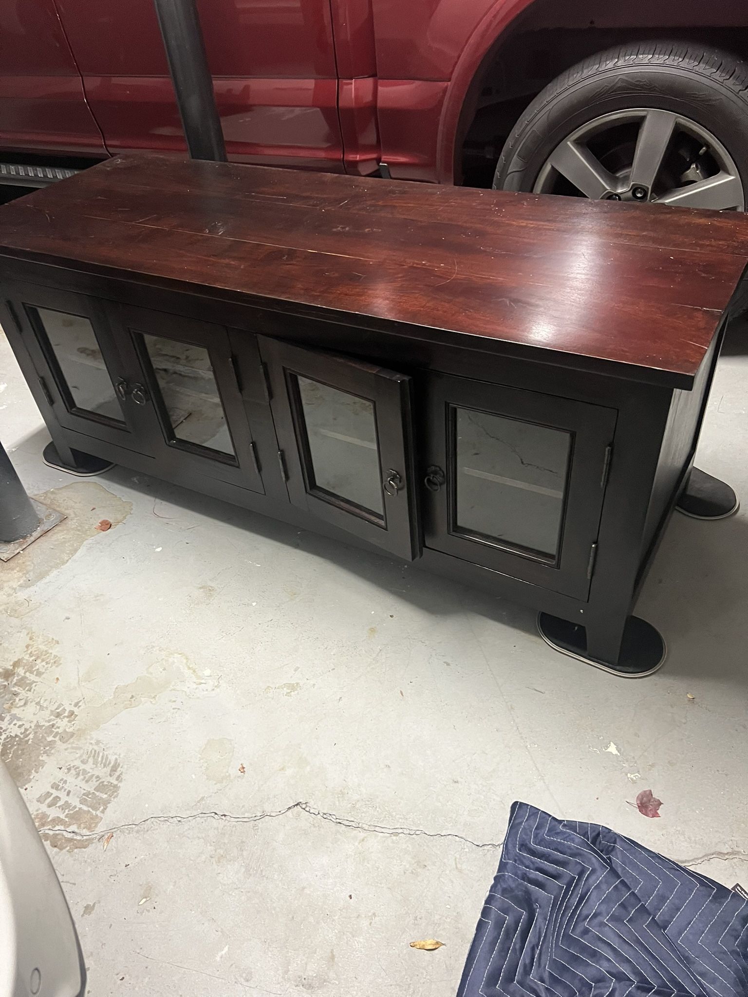 Solid Wood Entertainment/Storage Unit