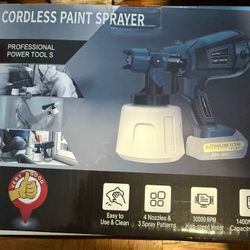 🎄🎁Brand new In Box, Cordless Paint Sprayer,No Battery Included 