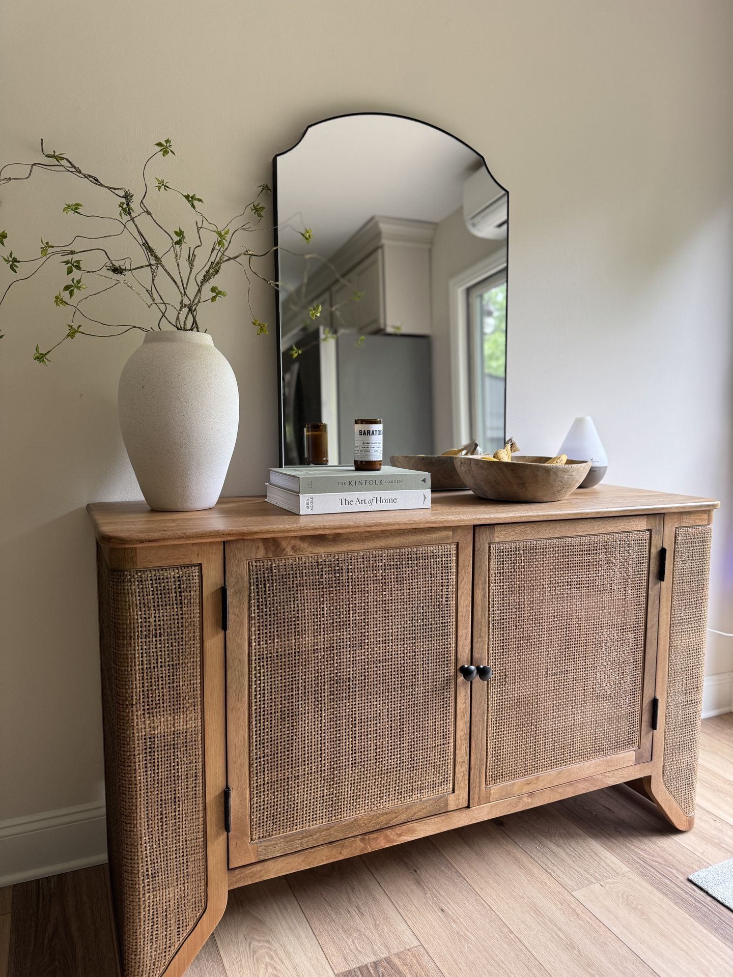 Rattan Sideboard- Mango wood