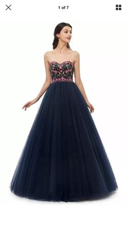 Leyidress Ball Dresses Quinceanera, Sweet 16, Prom-Embroider Dress Sz 16