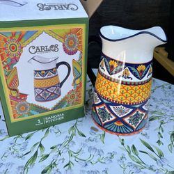 Carlos Sangria Pitcher Havana Ceramic
