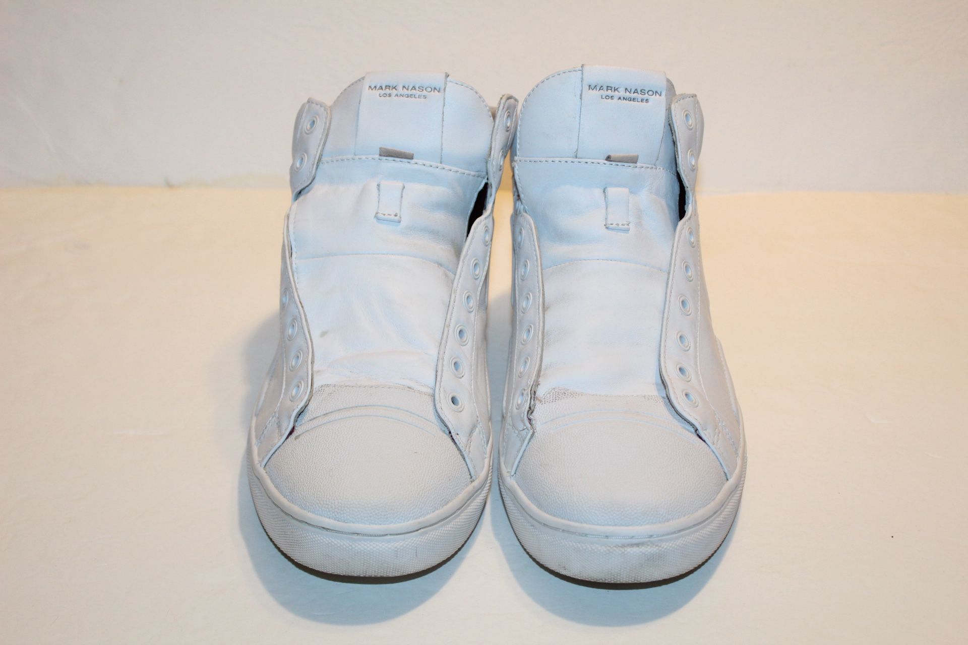 Mark Nason Men’s High Top Leather Shoes Size 11 Missing Laces 