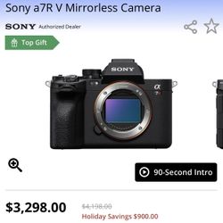 Sony A7R V Body & lens 