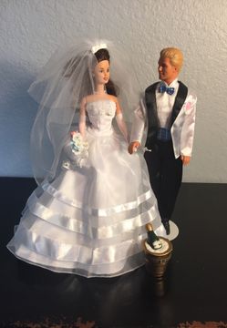 Millenium Wedding Barbie and Groom