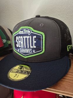 Seattle Seahawks fitted hat size 7 & 3/4