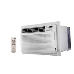 LG 11,800 BTU 115-Volt Through-the-Wall Air Conditioner Unit Cools 540 sq. ft. with Remote, Dehumidifier and in White