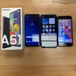 IPhones, Samsung Phones  8, 8+, XR, 12 Pro Max And Samsung S9.