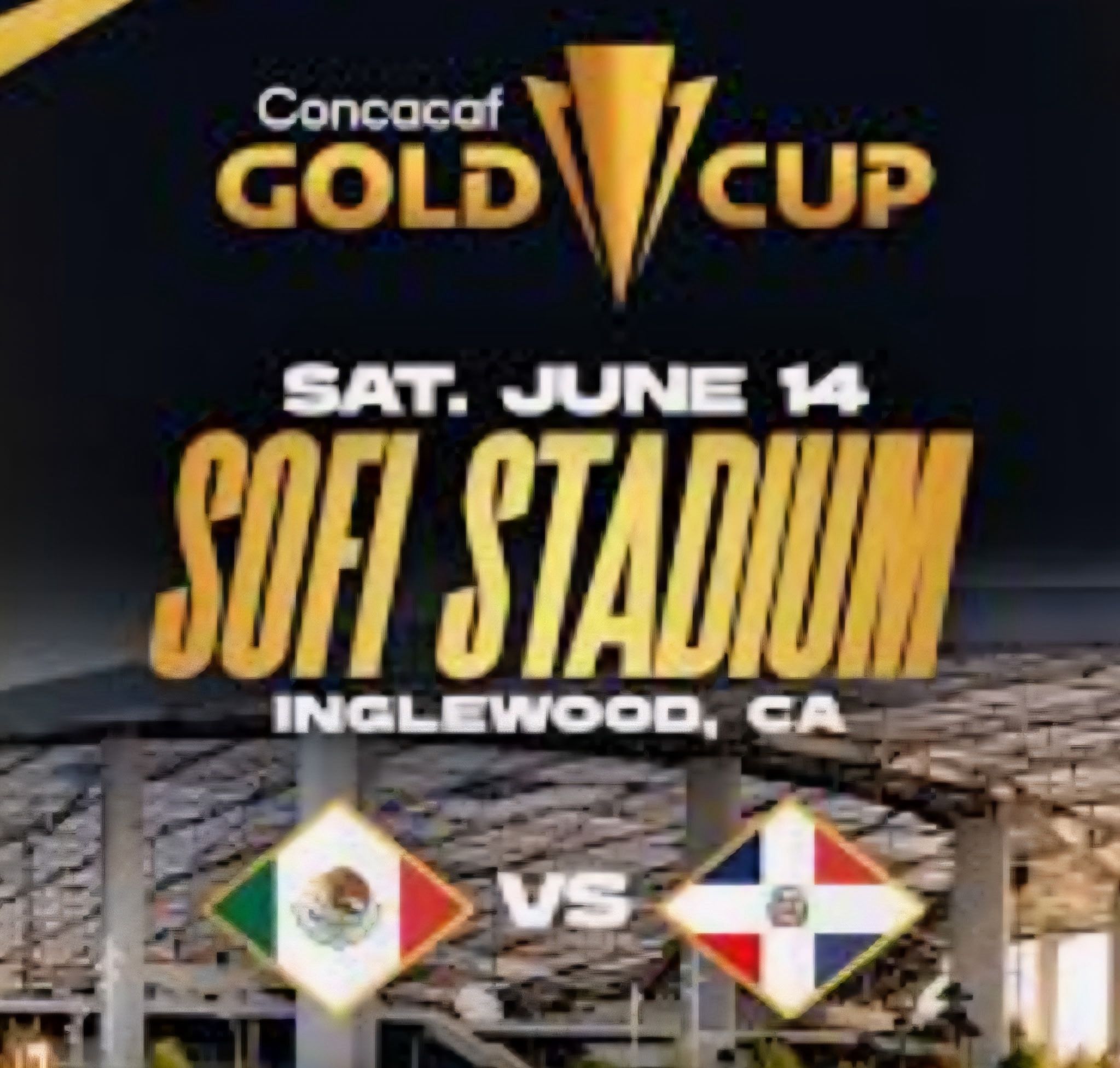 Gold Cup Mexico soccer game Saturday 06/14