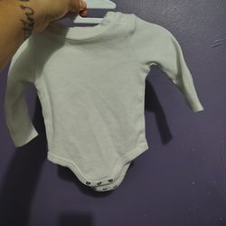 3 To 6 Month Thermal White Long Sleeve