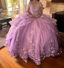 Lavender Quinceanera dress Rapunzel -tangle