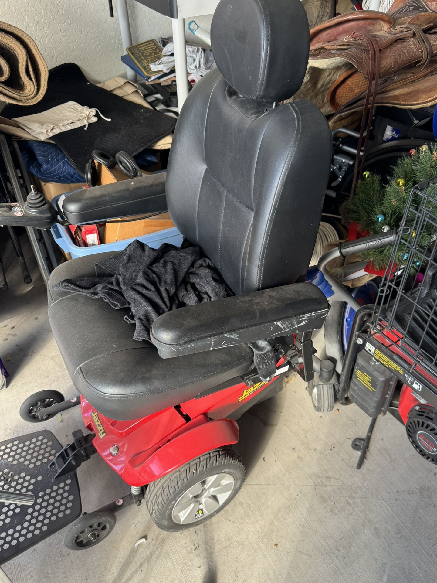 Jazzy Power Chair – With Charger Red Jazzy mobility chair