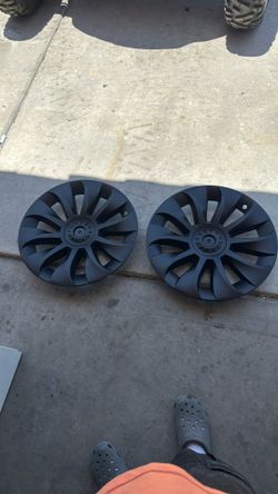 2 Tesla Wheel Covers 