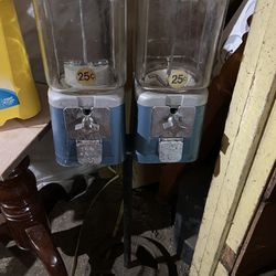 Antique Glass Candy Dispenser Machine