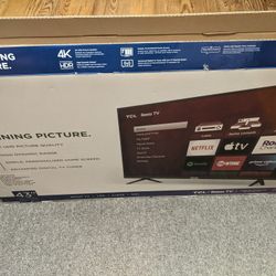 43" TCL Roku 4K TV