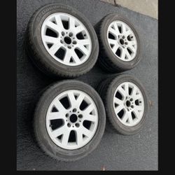4 — 225/50r16 5x120 5x4.72 Stock Bmw Wheels Rims Tires!!!!