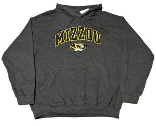 Mizzou Missouri Tigers Hoodie Sweatshirt Mens Large & XL Gray New