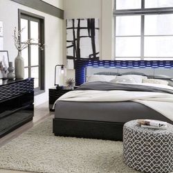 NEW GLOBAL FURNITURE MANHATTAN 5 PCS BEDROOM SET