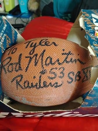 Oakland Raiders Autograph Football