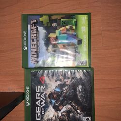 Xbox One Minecraft And Gears Of War 4