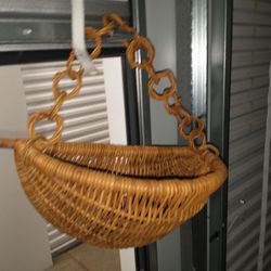 Wicker Hanging Basket 
