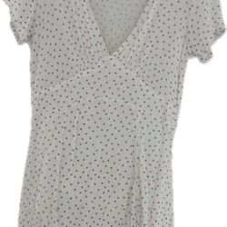 LA Hearts, white dress with pink stars size small